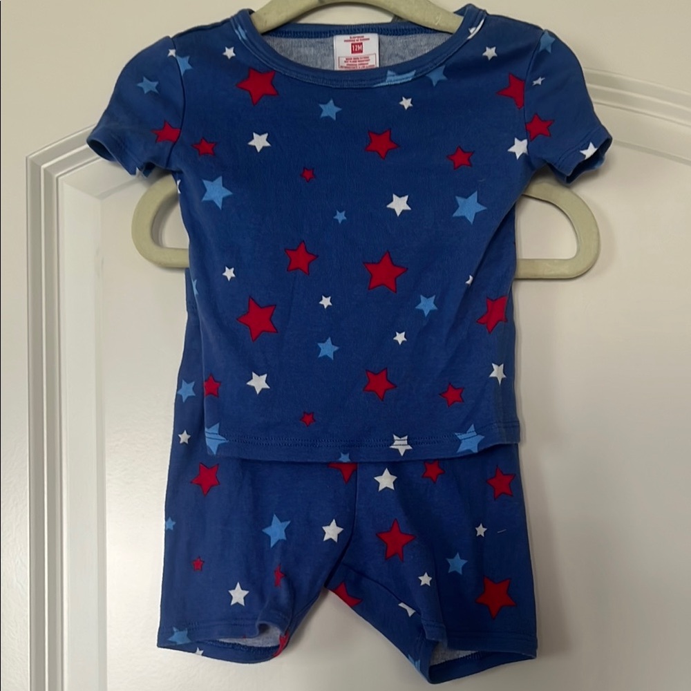 Target | (12M) Kids Starry Night Pajama Set - Blue and Red